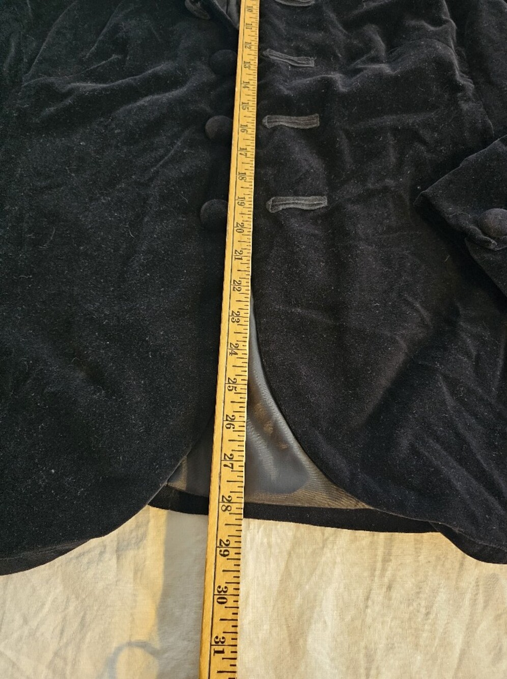 Newport News Black Velvet Blazer Jacket - Picture 5 of 6